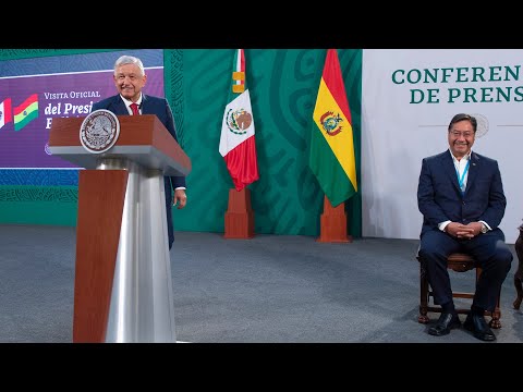 México y Bolivia comparten propósitos de justicia, libertad e igualdad. Conferencia presidente AMLO