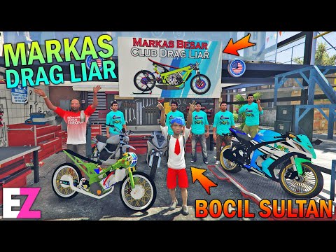 Elementary School Boy Builds Illegal Drag Club Headquarters - GTA 5 SULTAN BOCIL