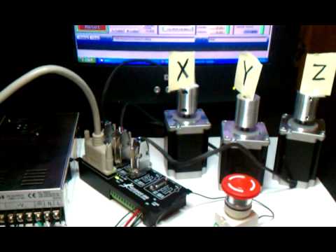 Gecko G540 Bench Test with E-Stop