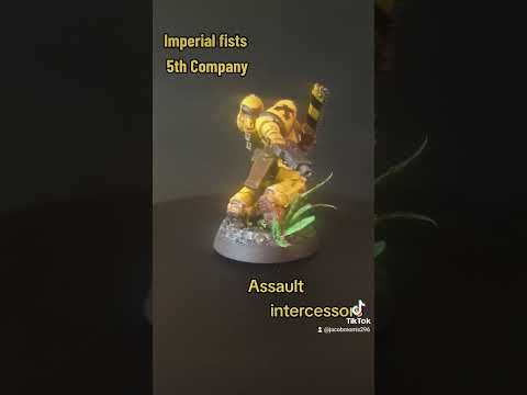 Warhammer 40,000 Imperial Fists Assault intercessors Seargent
