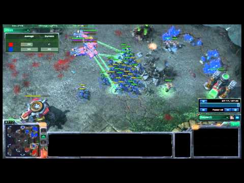 Starcraft 2 Marines vs Tanks (3k+ masters division EU ladder game)