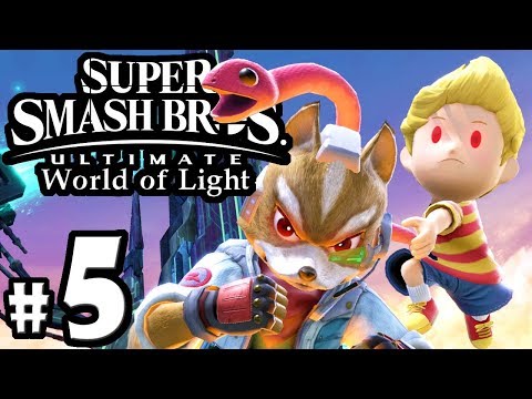 Super Smash Bros Ultimate - World of Light PART 5 - Lucas & Fox Unlock - Switch Gameplay Walkthrough