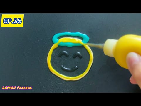 Easy Pancake Art : EP.35 Emoji Angel | LEMON Pancake