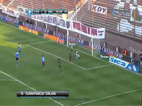 Gol de Silva Lanús 2   Belgrano 0 Fecha 1 Torneo Inicial 2013 Fútbol Para Todos