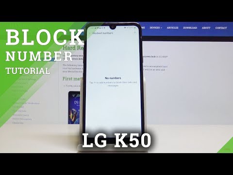 How to Reject Number in LG K50 - Blacklist Number