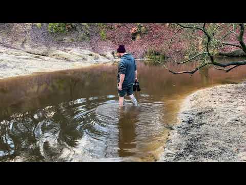 Wading Through the Cold Water - Hiking in the "Leudal"