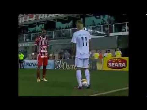 Neymar -show contra o Botafogo SP