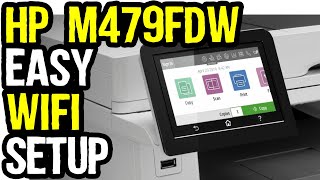 HP Color LaserJet Pro MFP M479fdw Printer Wireless Network Setup