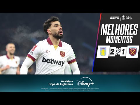 Gols e lances de Aston Villa x West Ham