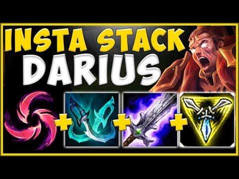 100% UNFAIR BUILD TO INSTANTLY HIT 5 STACKS WITH DARIUS! DARIUS TOP SEASON 10! - League of Legends