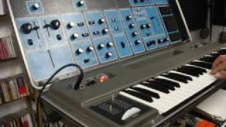 1972 Moog Sonic Six Analog Synthesizer Demo