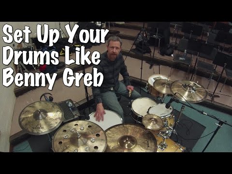 How To Set Up Your Drums Like Benny Greb (Playalong at End)