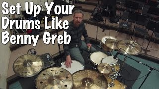 How To Set Up Your Drums Like Benny Greb (Playalong at End)