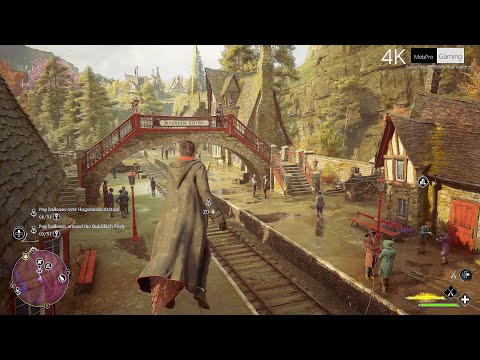 HOGWARTS LEGACY  ___  4K ULTRA Realistic High Graphics HDR Gameplay Clip - No Commentary