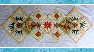 Trilho de mesa em patchwork