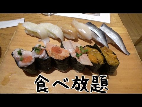 寿司食べ放題4000円を攻める【あの大食いYouTuberに挑戦！】