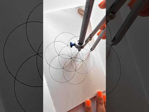 Flower of life mandala drawing #mandalaartforbeginners #mandala #arttherapy