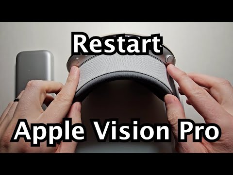 Cómo reiniciar o forzar el reinicio de Apple Vision Pro