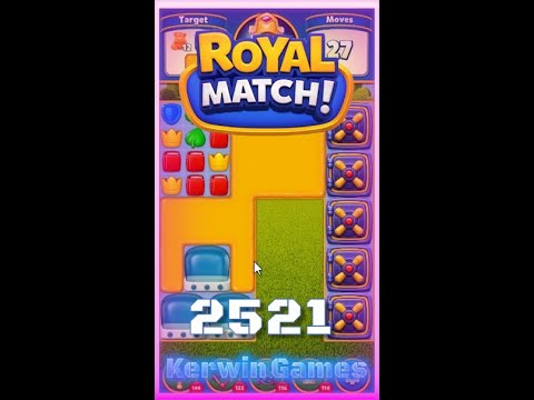 Royal Match Level 2521 - No Boosters Gameplay