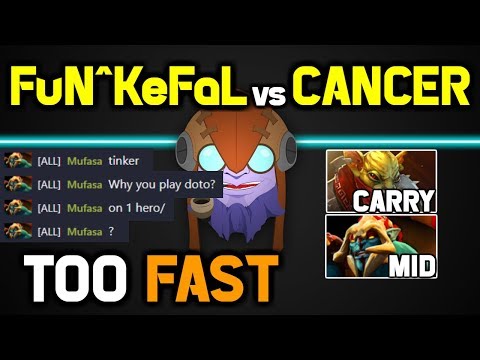 Funkefal CRAZY FAST HAND Tinker destroys 7.20 Cancer Meta - Full Gameplay