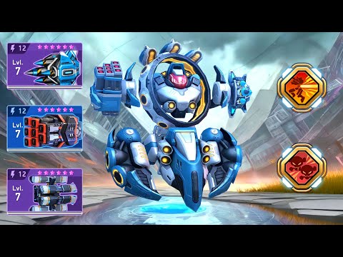 NEW Seeker No Ability with Rocket Mortar 12, Cryo Javelin 12, Helix Rack 12 - Mech Arena