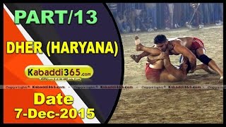(13) Dher(Haryana) Kabaddi Tournament 7 Dec 2015
