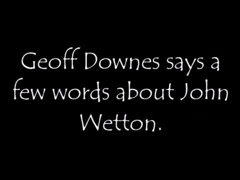 A Welcome from Geoff Downes