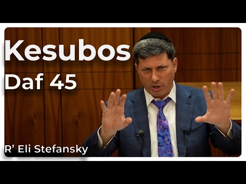 Daf Yomi Kesubos Daf 45 by R’ Eli Stefansky