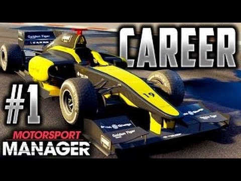 Motorsport Manager PC FULL GAME Career Gameplay Part 1 ROAD TO F1 BEGINS!