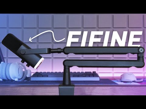 фото студийный микрофон с пантографом fifine am8 tam8 0