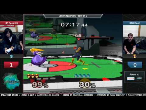 Speakeasy Smash [3/1/17] - Ferocitii (Peach) vs. Danil (C. Falcon) - SSBM - Losers Quarters