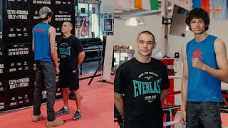 TIM TSZYU & SEBASTIAN FUNDORA FACE OFF FOR THE 1ST TIME IN THEIR FIGHT WEEK #tszyufundora #prime