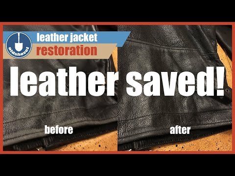 how to wash a leather jacket from a thrift store