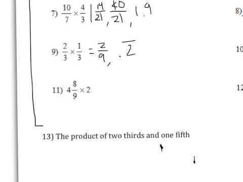 Obj. 111b multiply and divide fractions