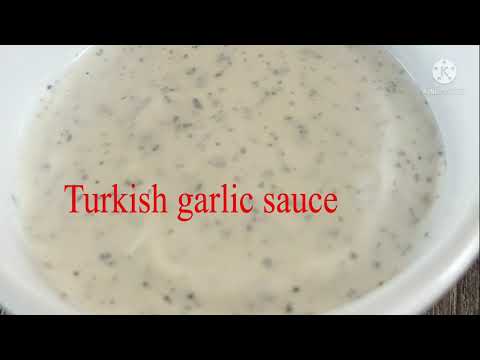 Turkish garlic sauce by cheffin with Shazia