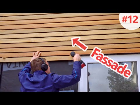 Offene Fassade Lärche Rhombus | DIY Schuppen Tag 12