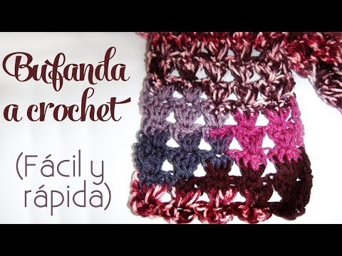 tejer: Bufanda a crochet (fácil y |