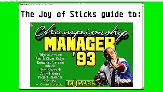 Guide to Championship Manager '93 - part 1