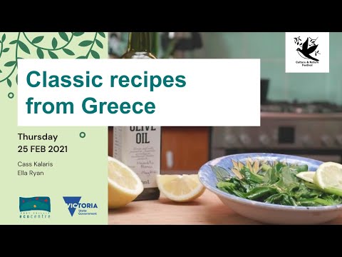 Classic recipes from Greece | Culture & Nature Festival 2021