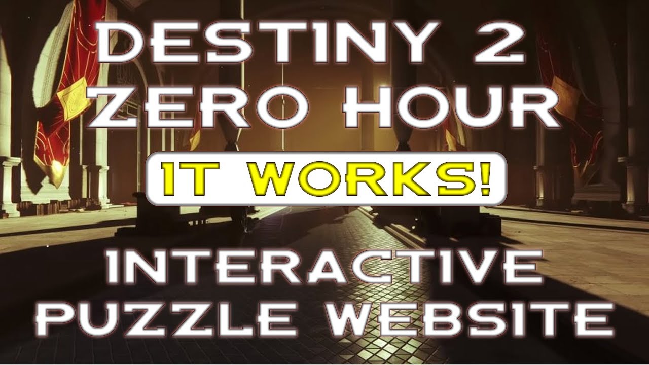 Destiny 2 Zero Hour Interactive Siva Test