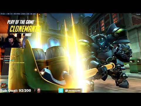 Cloneman16 Reinhardt Main - POTG! [ Overwatch Season 36 Top 500 ]