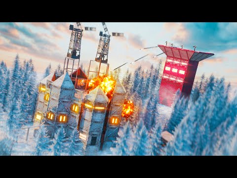 9,000 HOUR SOLO DEFENDS ARCTIC EMPIRE (5 Raid Attempts) - Rust Movie