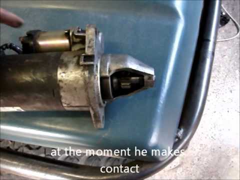 Testing a LandRover v8 starter motor