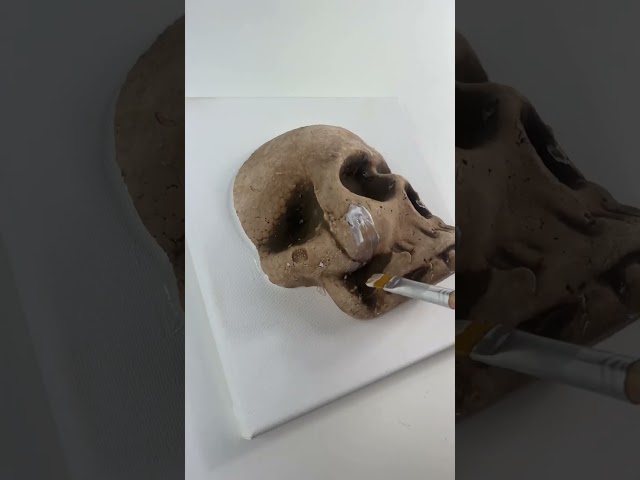 Vídeo relacionado con islandburner Cuadro sobre lienzo calaveras y huesos como conceptual terror espeluznante Halloween imágenes murales póster