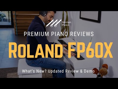 Roland FP-60X Piano White, with case and X stand image 8