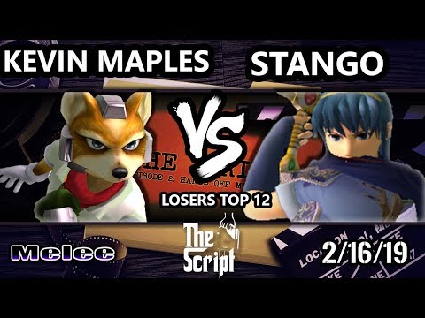 The Script 2 - Stango (Marth) Vs. Kevin Maples (Fox) - Smash Melee Losers Top 12