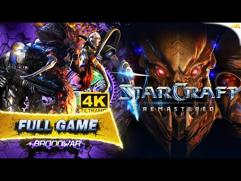 Starcraft + Broodwar Remastered Full Game  | 4k 60fps