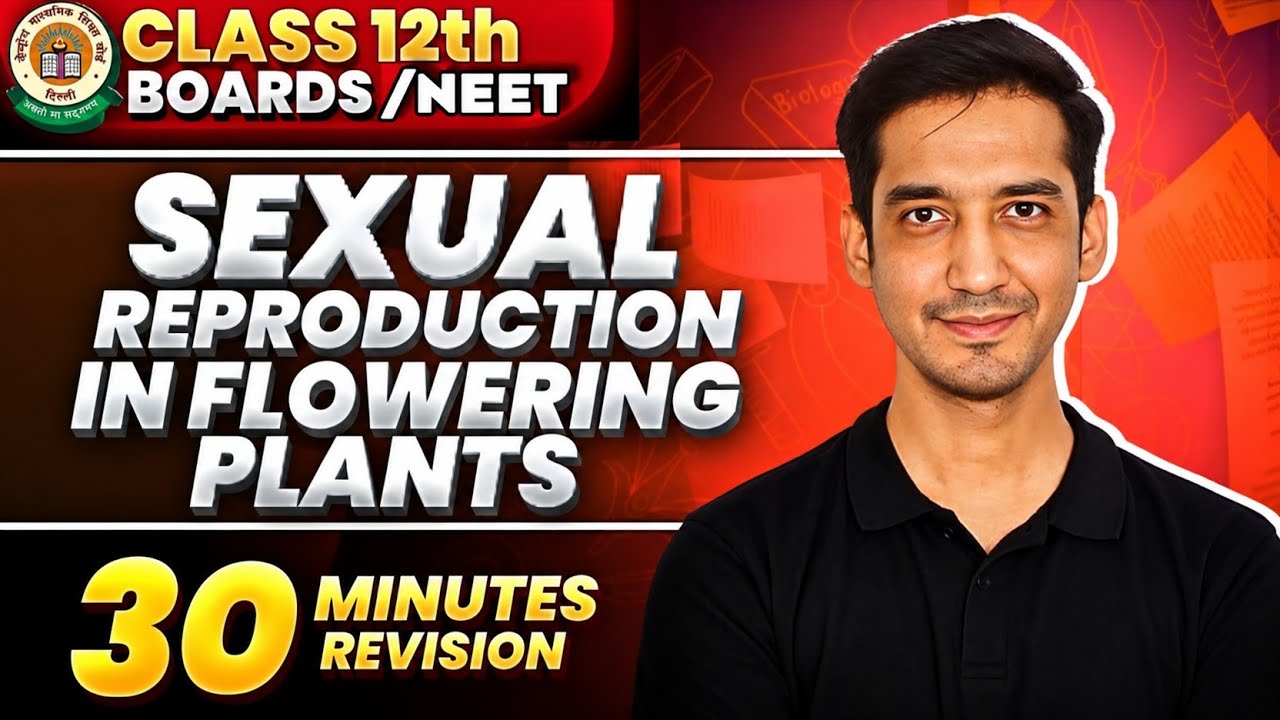 Sexual Reproduction in Flowering plants |Class 12| Quick Revision in 30 Minutes |CBSE|Sourabh Raina