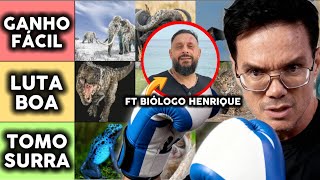 ANIMAIS QUE EU VENCERIA NO SOCO (TIERLIST 100% CIENTÍFICA) ft ‪@biologohenriqueoficial‬