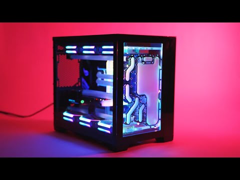 Lian Li 011D Mini Front Distroplate  Time Lapse Watercooling Build